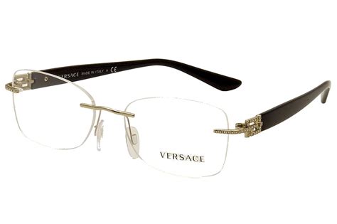 versace gold frame eyeglasses|versace rimless eyeglass frames.